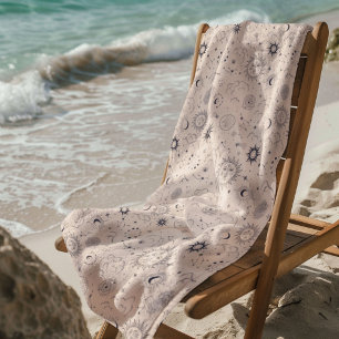 Toalla De Playa Patrón celestial místico sin soldadura