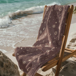 Toalla De Playa Patrón continuo místico celestial
