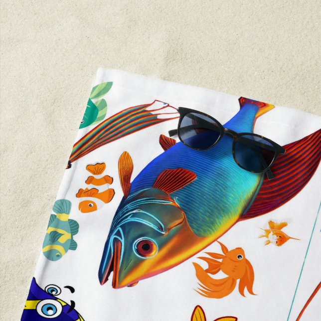 Toalla De Playa patrón de 🐠 (In situ)