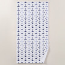 Patrón de ancla náutica azul marino moderno