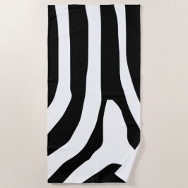 Toalla De Playa Patrón de bandas de impresión de cebra