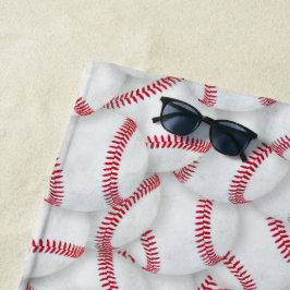 Toalla De Playa Patrón de Baseballs en capas