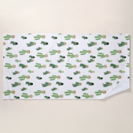 Toalla De Playa Patrón de cactus