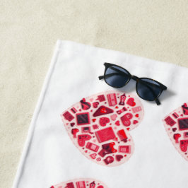 Toalla De Playa Patrón de Confeti Adorable | Regalo Personalizado 