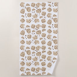 Toalla De Playa Patrón de cookies de chocolate