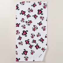 Patrón de Corazones Rosas – Diseño Adorable de Gar