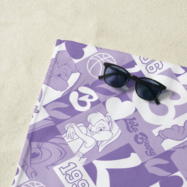 Toalla De Playa Patrón de cuadrícula Lola '96 (In situ)