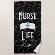 Patrón de estetioscopio médico de enfermería perso