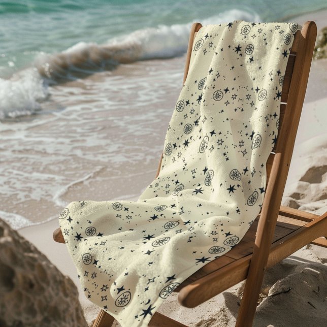 Toalla De Playa Patrón de estrellas celestes sin problemas (Subido por el creador)