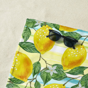 Toalla De Playa Patrón de fruta de verano tropical de cadera