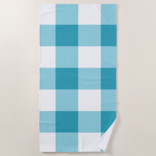Toalla De Playa Patrón de Gingham