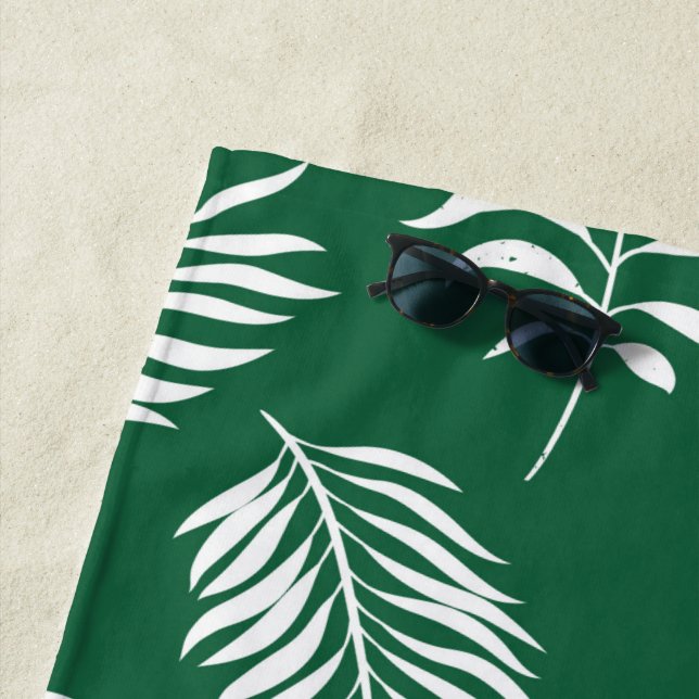 Toalla De Playa Patrón de hojas 12 (In situ)