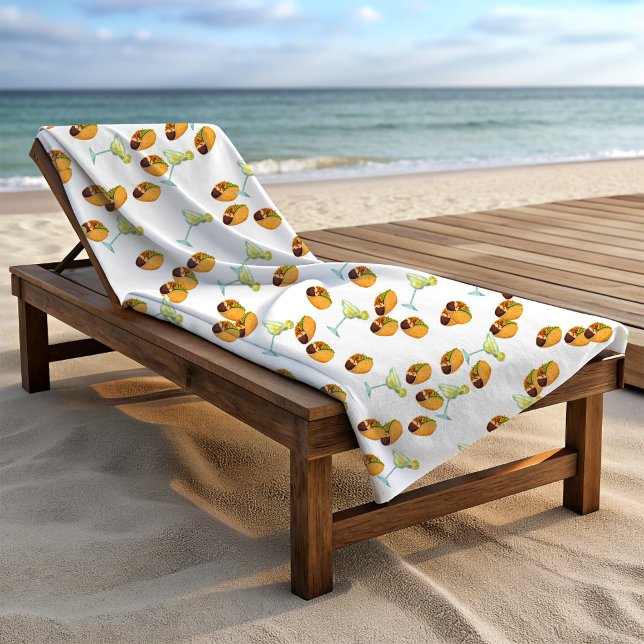 Toalla De Playa Patrón de impresión de Taco Margarita de verano di (Subido por el creador)