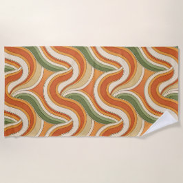 Toalla De Playa Patrón de ondas mágicas