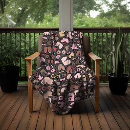 Toalla De Playa Patrón de pecho neutro de nombre