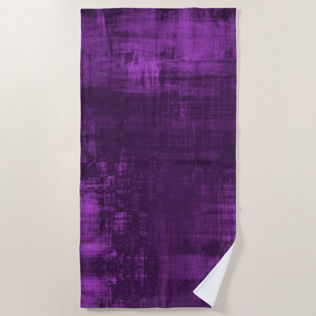 TOALLA DE PLAYA PATRÓN DE VELVET PURPLE (Anverso)