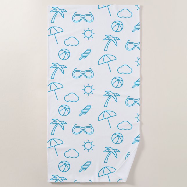 Toalla De Playa Patrón de verano (Anverso)