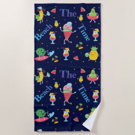 Toalla De Playa Patrón de verano de Sweet Furits