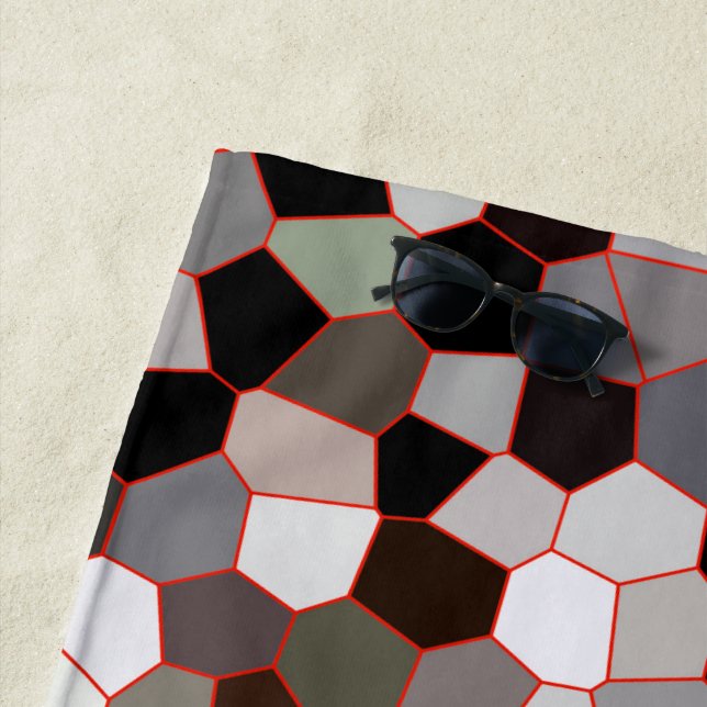 Toalla De Playa Patrón de vidrio manchado (In situ)