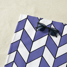 Toalla De Playa Patrón elegante de cheurón Herringbone