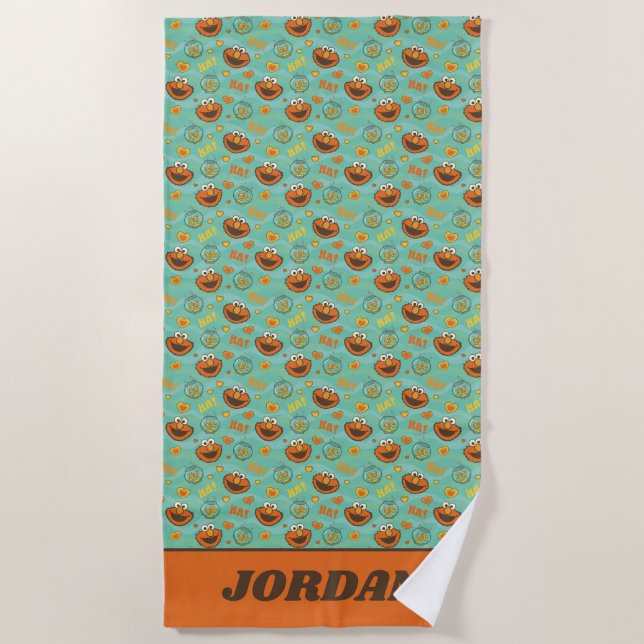 Toalla De Playa Patrón Elmo y Goldfish (Anverso)