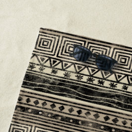 Toalla De Playa Patrón geométrico africano