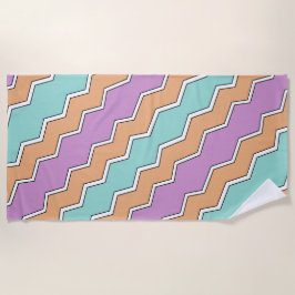 Toalla De Playa Patrón geométrico ZigZag
