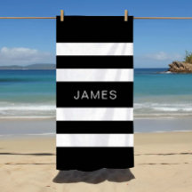 Patrón Moderno De Rayas Negra Y Blanca