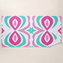 Patrón rosa y Verde azulado