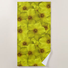 Toalla De Playa Patrón sin soldadura de Shrubby Cinquefoil