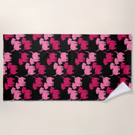 Toalla De Playa Patrones de perro de Dachshund alemanes