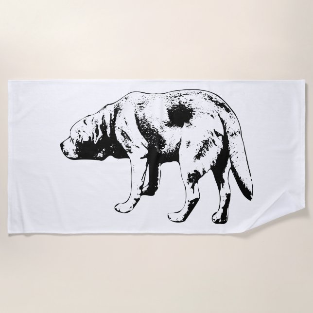 Toalla De Playa Patrulla costera, espíritu tranquilo (Anverso)