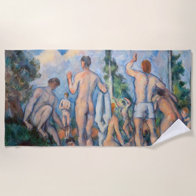 Toalla De Playa Paul Cezanne - Bathers (Anverso)