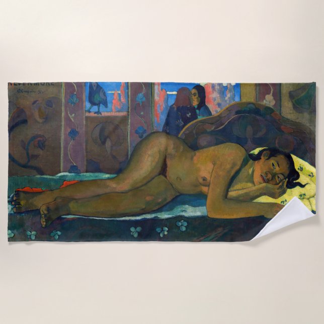 Toalla De Playa Paul Gauguin - Nevermore / O Taiti (Anverso)