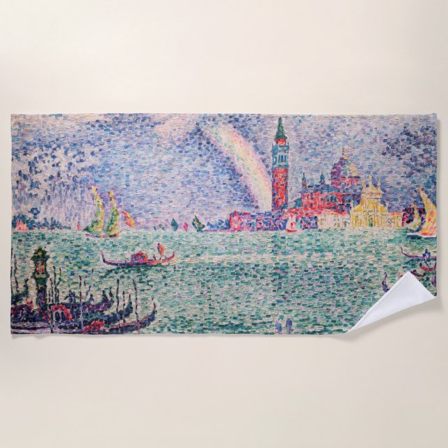 Toalla De Playa Paul Signac - Arcoiris, Venecia (Anverso)