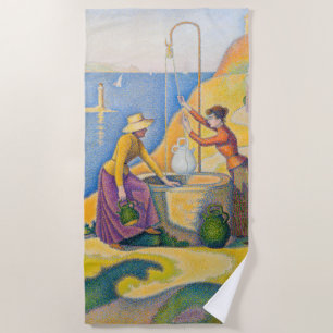 Toalla De Playa Paul Signac - Mujeres en el pozo