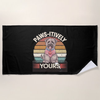 Toalla De Playa Paws-itive Yours Dog