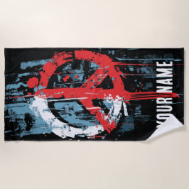 Toalla De Playa Peace Symbol Graffiti Street Art