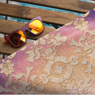 Toalla De Playa Peach Sunset Royal Damask