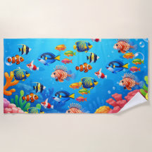 Peces Tropicales Bajo el Mar 