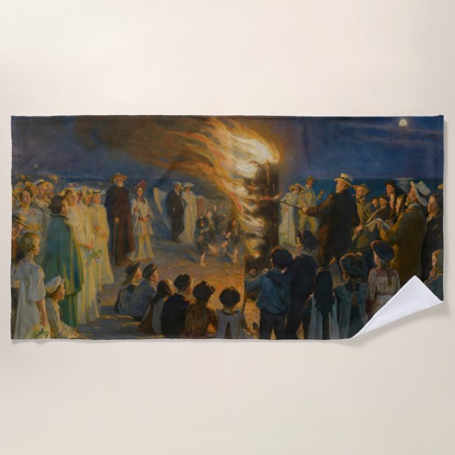 Toalla De Playa Peder Severin Kroyer - El incendio de la víspera d (Anverso)