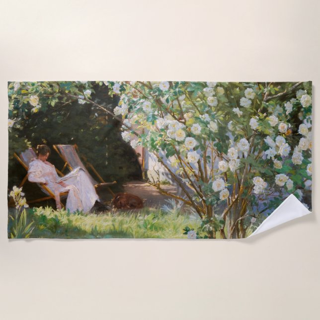 Toalla De Playa Peder Severin Kroyer - Rosas (Anverso)