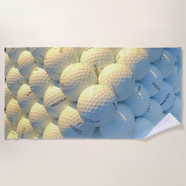 Toalla De Playa Pelotas de golf (Anverso)