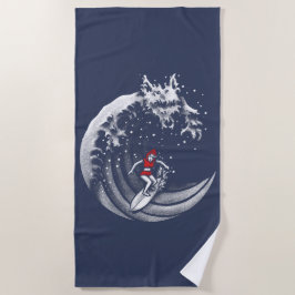 Toalla De Playa Pequeña Caperucita Roja De Surfing