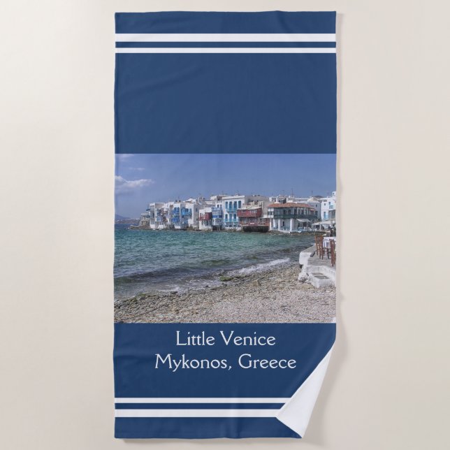Toalla De Playa Pequeña Venecia, Grecia (Anverso)