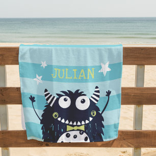 Toalla De Playa Pequeño monstruo personalizado