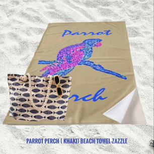 Toalla De Playa Perca de loro