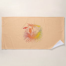 Toalla De Playa Perfil de Serene Woman.