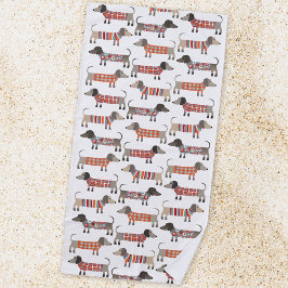Toalla De Playa Perro Dachshund Sausage