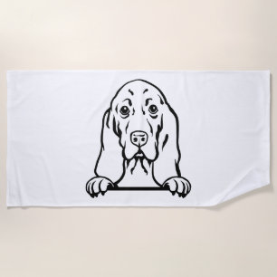 Toalla De Playa Perro de la hebilla de Basset